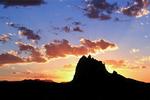 Shiprock at Sunset