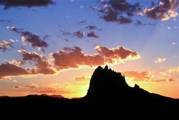 Shiprock at Sunset